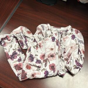 Caden Lane 0-3 Months Ruffle Zipper Footies